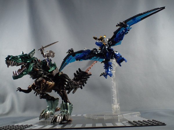 TakaraTomy Movie The Best MB 09 Dinorider Grimlock And MB 10 Dinorider Strafe Images  (11 of 11)